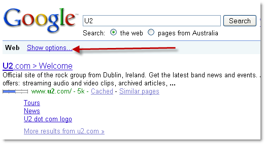 GoogleShowOptions1